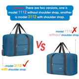 Narwey Foldable Travel Duffel Tote For Spirit Airlines Personal Item Bag - 1112 Thick Series