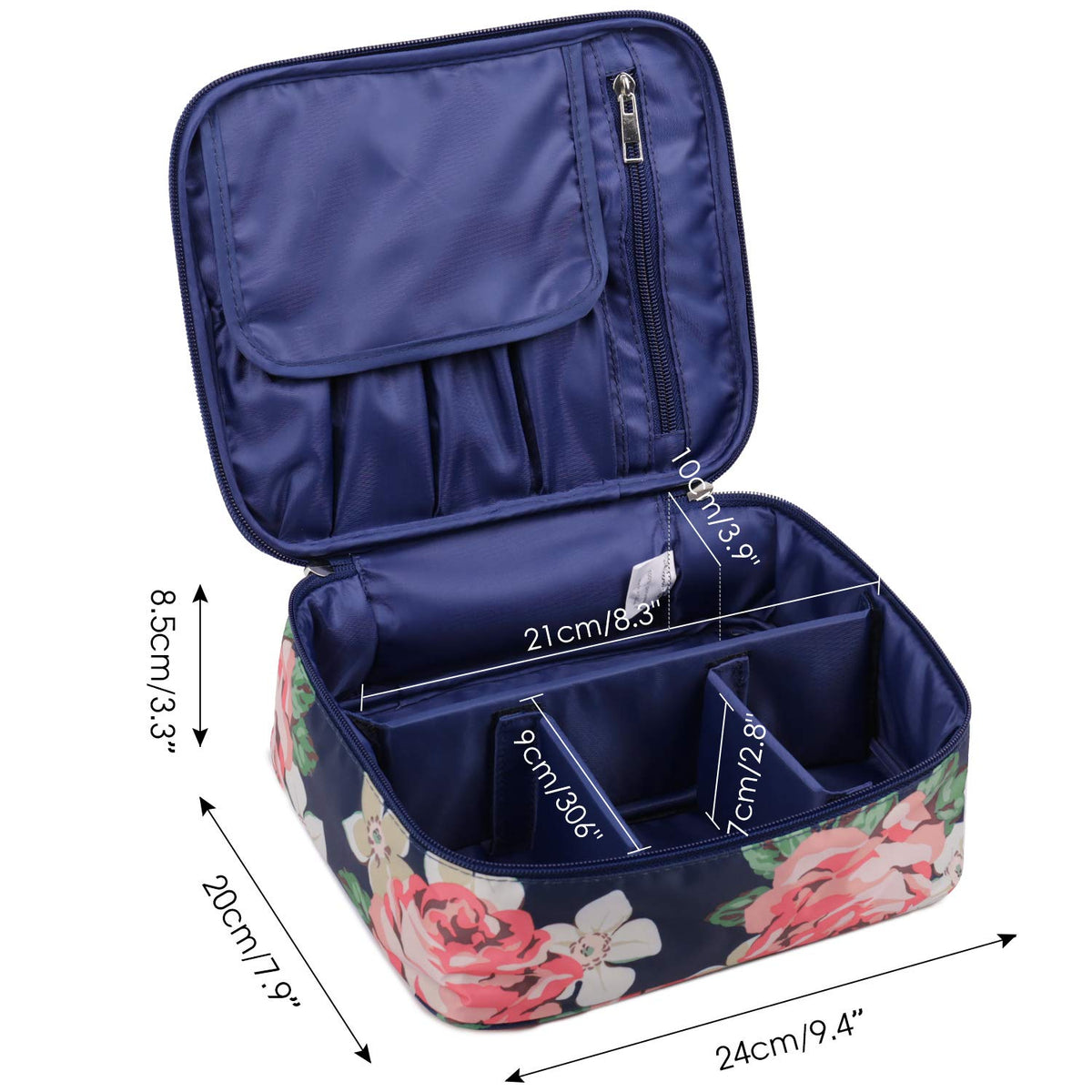 Travel Makeup Bag Large Cosmetic Bag Make up Case Organizer for Women –  narwey