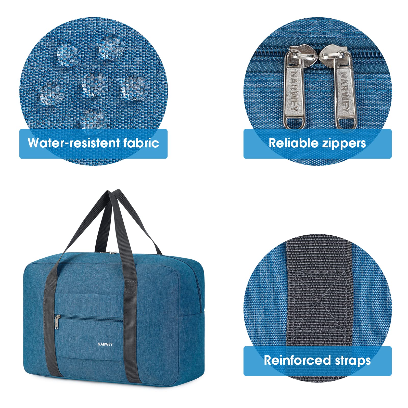 Foldable Travel Duffel Tote Bag