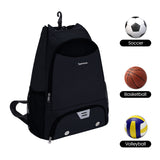 Men Drawstring Sports Backpack with Shoe Compartment, SN6050