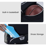 Men Drawstring Sports Backpack with Shoe Compartment, SN6050