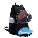 Men Drawstring Sports Backpack with Shoe Compartment, SN6050
