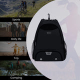 Men Drawstring Sports Backpack with Shoe Compartment, SN6050