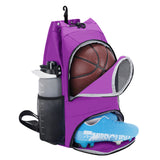 Men Drawstring Sports Backpack with Shoe Compartment, SN6050