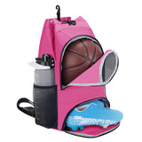 Men Drawstring Sports Backpack with Shoe Compartment, SN6050