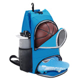 Men Drawstring Sports Backpack with Shoe Compartment, SN6050