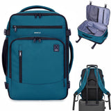 17" Travel Backpack for Men Carry on Backpacks Fit 15.6" Laptop, Small Flight Approved Bag with 16 Pockets, Water Resistant Casual Daypack School College Business 25L