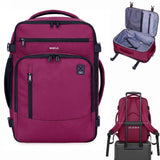 17" Travel Backpack for Men Carry on Backpacks Fit 15.6" Laptop, Small Flight Approved Bag with 16 Pockets, Water Resistant Casual Daypack School College Business 25L