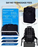 17" Travel Backpack for Men Carry on Backpacks Fit 15.6" Laptop, Small Flight Approved Bag with 16 Pockets, Water Resistant Casual Daypack School College Business 25L