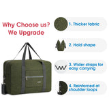 Narwey 3112 Foldable Duffel Bag Tote with Shoulder Strap (For Spirit Airlines)