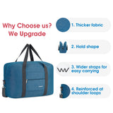 Narwey 3112 Foldable Duffel Bag Tote with Shoulder Strap (For Spirit Airlines)