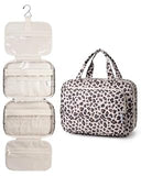 Narwey Hanging Floral Toiletry Bag for Women Travel Makeup Bag Organizer Toiletries Bag