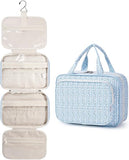 Narwey Hanging Floral Toiletry Bag for Women Travel Makeup Bag Organizer Toiletries Bag