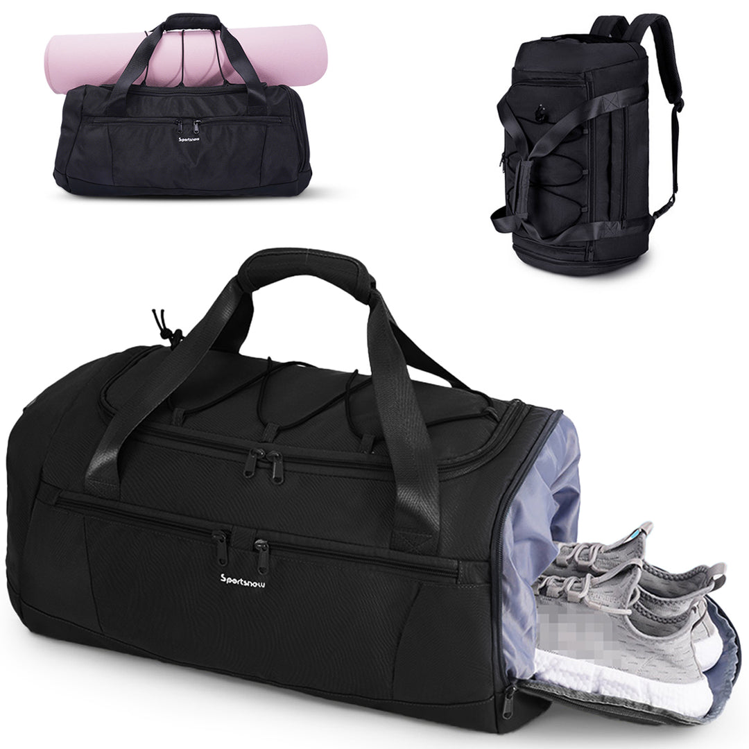 38L Backpack with Shoe Compartment Wet Pocket, Sport Gym Bag