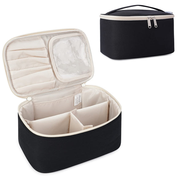 hard case travel makeup bag Narwey 5248 Travel Cosmetic Organizer Vegan Leather Makeup Bag For Wom – narwey