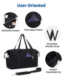 NW0330901 - Narwey Carry on luaggage 22x14x9 Airlines Approved Foldable Carry on Bag Travel Duffel Packable Duffle with Wet Pocket Overnight for Women and Men 40L