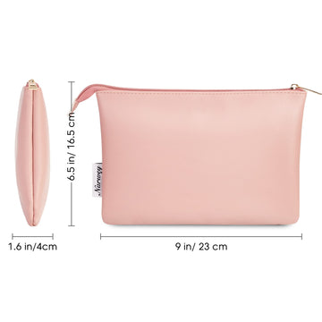 Narwey Small Makeup Bag for Purse Vegan Leather Travel Makeup Pouch Mini  Cosmetic Bag Zipper Pouch for Women and Girls – narwey