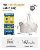 Narwey for Ryanair Cabin Bag 40x30x20 Underseat Foldable Travel Duffel Ryan Air Hospital Bag Carry on Hand Luggage Holdall Tote Weekend Overnight Bag for Women and Men 20L