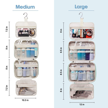 aair travel toiletry bag Travel Hanging Toiletry Bag Large/Medium Size – narwey