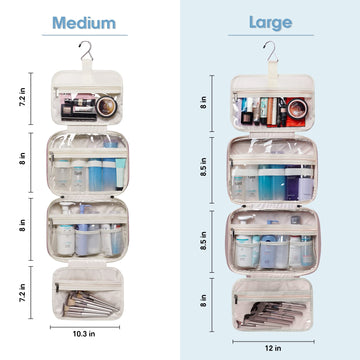 Travel Hanging Toiletry Bag Large/Medium Size – narwey