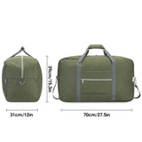 Foldable Travel Duffel Bag Carry on Luggage With Shoulder Strap