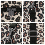Leopard Print Small Weekender Bag for Women Cute Duffel Bags for Spirit Airlines Personal Item Bag Flower Print Lightweight Overnight Carry on