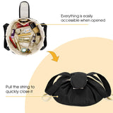 Barrel Drawstring Toiletry Makeup Bag