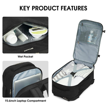 Travel Laptop Backpack for Airlines Underseat for Men, WF6006 – narwey