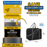 Foldable Travel Duffel Bag Carry on Luggage With Shoulder Strap