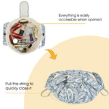 Barrel Drawstring Toiletry Makeup Bag