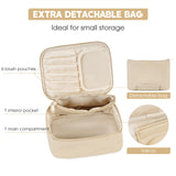 Narwey Vegan Leather Makeup Cosmetic Case Set (2 PCS)