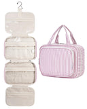 Narwey Hanging Floral Toiletry Bag for Women Travel Makeup Bag Organizer Toiletries Bag
