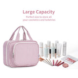 Narwey Hanging Floral Toiletry Bag for Women Travel Makeup Bag Organizer Toiletries Bag