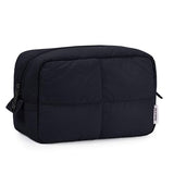 Narwey Puffy Makeup Bag for Travel Women Girl, Quilted Makeup Bag Cosmetic Bag, Cute Puffer Make up Organizer Bags, Travel Toiletry Bag Toiletries