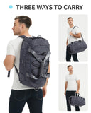 38L Backpack with Shoe Compartment & Wet Pocket, Sport Gym Bag