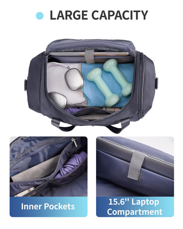 backpack with shoe compartment and laptop sleeve 38L Backpack with Shoe Compartment & Wet Pocket, Sport Gym Bag – narwey