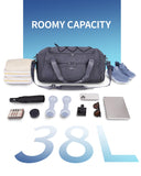 38L Backpack with Shoe Compartment & Wet Pocket, Sport Gym Bag