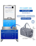 NW0330901 - Narwey Carry on luaggage 22x14x9 Airlines Approved Foldable Carry on Bag Travel Duffel Packable Duffle with Wet Pocket Overnight for Women and Men 40L