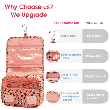 Hanging Travel Toiletry Bag Cosmetic Make up Organizer for Women and Girls Waterproof – narwey