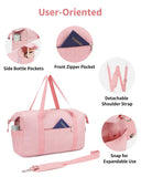NW0330901 - Narwey Carry on luaggage 22x14x9 Airlines Approved Foldable Carry on Bag Travel Duffel Packable Duffle with Wet Pocket Overnight for Women and Men 40L