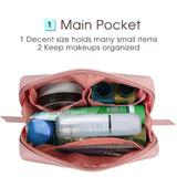 NW5038 Mini Vegan Leather Makeup Bag Travel Cosmetic Pouch