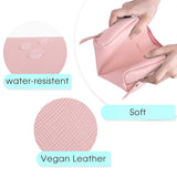 NW5038 Mini Vegan Leather Makeup Bag Travel Cosmetic Pouch