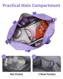 NW0330901 - Narwey Carry on luaggage 22x14x9 Airlines Approved Foldable Carry on Bag Travel Duffel Packable Duffle with Wet Pocket Overnight for Women and Men 40L