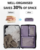 7 Pcs Packing Cubes for Travel Organizer Tear-Resistant with Number Icon Handle Storage Bags for Carry on Bag for Clothes Shoes