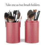 Narwey Makeup Brushes Holder Organizer Travel Cup Storage
