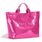 PVC Tote Bag for Women Clear Plastic Handbag Large Work