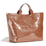 PVC Tote Bag for Women Clear Plastic Handbag Large Work