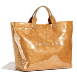 PVC Tote Bag for Women Clear Plastic Handbag Large Work