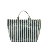 Striped Large-capacity PVC Tote Bag for Women Shoulder Bag
