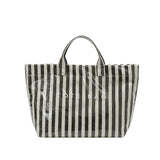 Striped Large-capacity PVC Tote Bag for Women Shoulder Bag